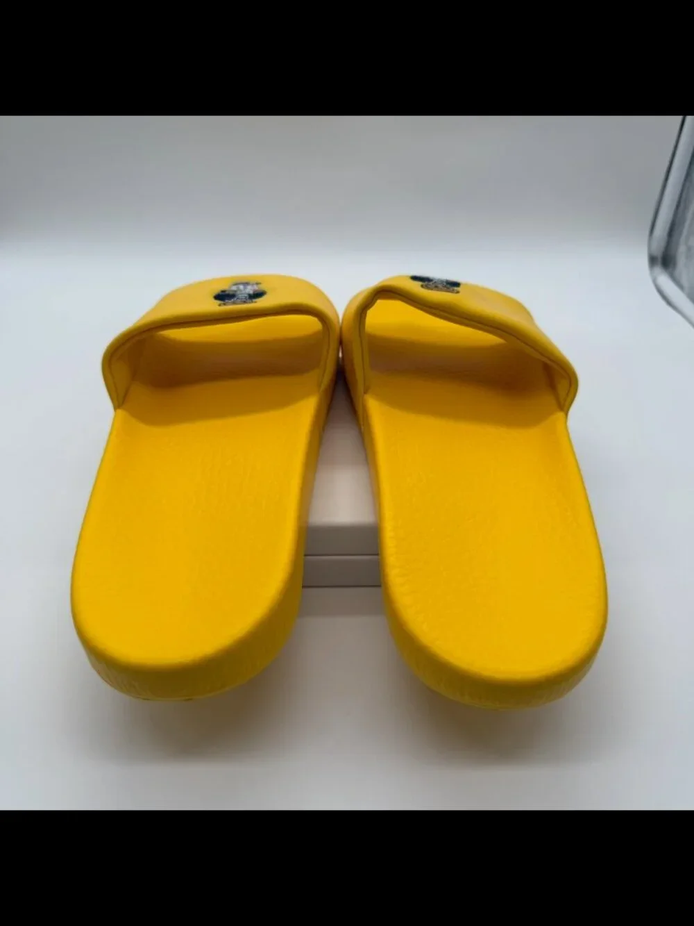 POLO RALPH LAUREN Bear Slide Men's Size 12 Yellow